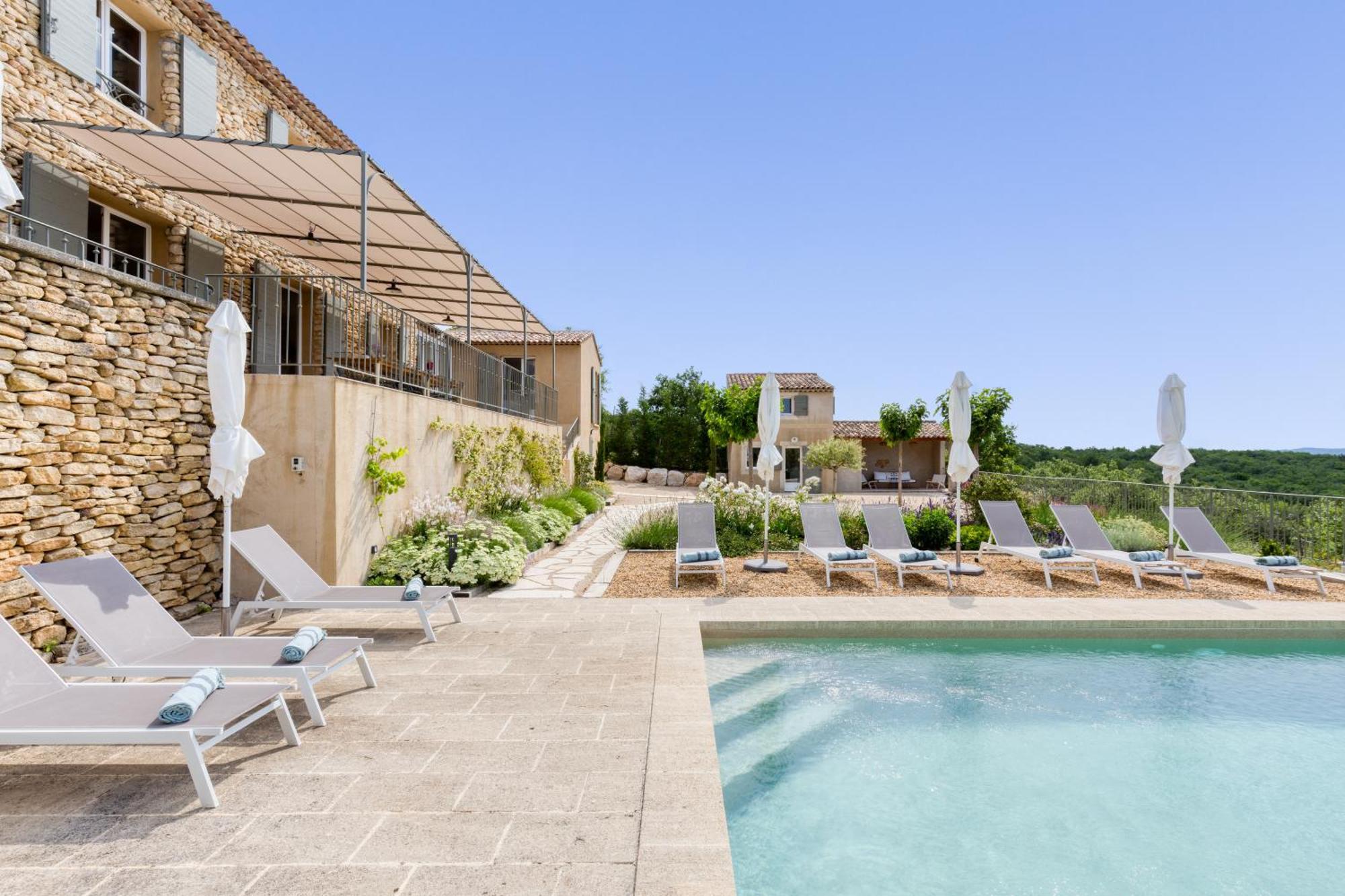 Bastide De Viens - Vue Luberon, Piscine Chauffee, Boulodrome Villa Exterior photo